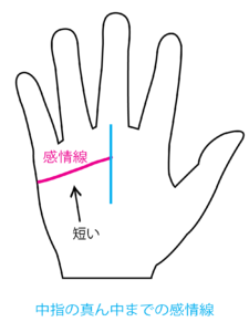 短い直線的な感情線は仕事好き でも飽き性 手相研究所 ナス猫の家